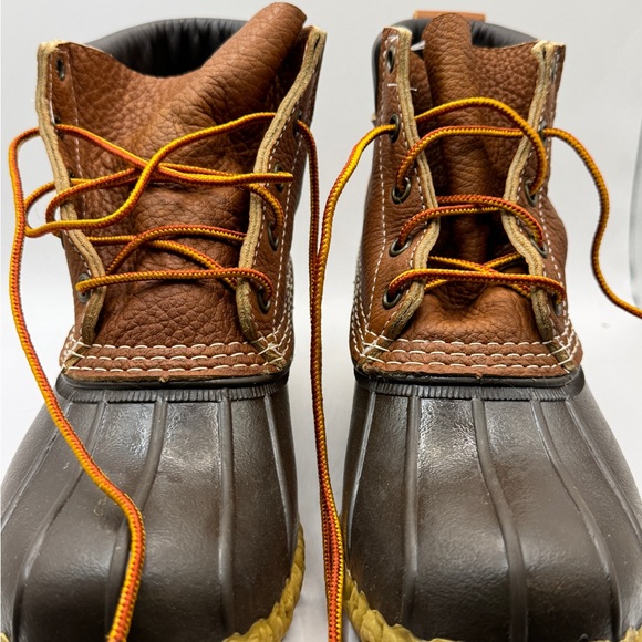 New Bean Boots The Original LL Bean Boot Tan/Black Size 7 Narrow MSRP $140 - Picture 8 of 10
